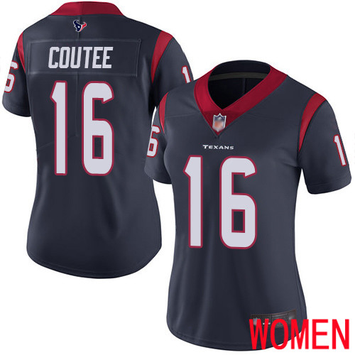 Houston Texans Limited Navy Blue Women Keke Coutee Home Jersey NFL Football 16 Vapor Untouchable